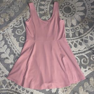 H&M Pink Jersey Mini Dress, Size 16